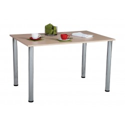 Aline Τραπέζι κουζίνας ίνοξ πόδι 11421001 100 x 60 x 75 cm