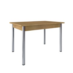 Aline Τραπέζι κουζίνας ίνοξ πόδι 11421003 100 x 60 x 75 cm