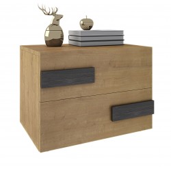 Aline Κομοδίνο 2συρτ. πόμολο μλμ 11530502 50 x 40 x 41 cm