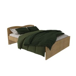 Aline Κρεβάτι διπλό κύμα (για στρώμα 190x140) 11541502 197 x 150 x 90 cm