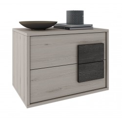 Aline Κομοδίνο 2συρτ. Φρένο πόμολο μλμ 11610502 50 x 40 x 44 cm