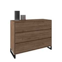 Aline Συρταριέρα 3συρτ. φρένο με κενό μεταλλ. πόδι 11621103 110 x 45 x 84 cm