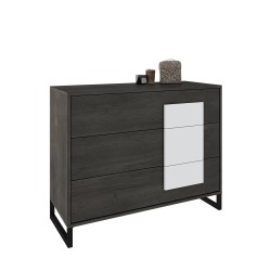 Aline Συρταριέρα 3συρτ. φρένο πόμολο μεταλλ. πόδι 11621104 110 x 45 x 85 cm