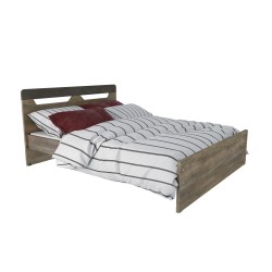 Aline Κρεβάτι διπλό Ερμιόνη (για στρώμα 190x140) 11641505 197 x 150 x 91 cm