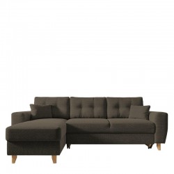 Καναπές Γωνιακός ArteLibre Αναστρέψιμη Γωνία JESSIE 235x160x85cm Καφέ