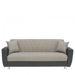 Καναπές Κρεβάτι Τριθέσιος ArteLibre JUAN Καφέ/Μπεζ 210x84x86cm