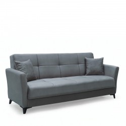 Καναπές Κρεβάτι Τριθέσιος ArteLibre JAVIER 3S Γκρι 210x84x86cm