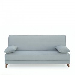 Καναπές Κρεβάτι Τριθέσιος ArteLibre LEO Ανοιχτό Γκρι 190x84x86cm
