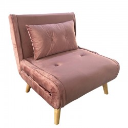 Πολυθρόνα ArteLibre ALFHARD Σάπιο Μήλο Ύφασμα 77x80x79cm