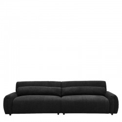 Καναπές Τετραθέσιος ArteLibre VORTICA Μαύρο Ύφασμα 280x85x78cm