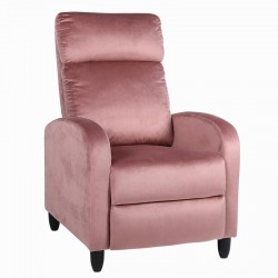 Πολυθρόνα Ανακλινόμενη ArteLibre ATRIA Σάπιο Μήλο Βελούδο 67.5x90x104cm