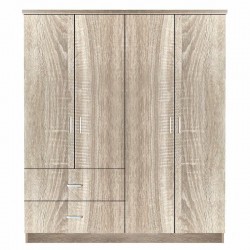 Ντουλάπα ArteLibre CANDY CANE Φυσικό Χρώμα 160x50x195cm