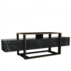 Έπιπλο Τηλεόρασης ArteLibre LEVITHA Μαύρο Μοριοσανίδα/Μελαμίνη 160x50x46cm