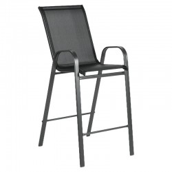 Σκαμπό ArteLibre NEPTUNE Μαύρο Μέταλλο/Textilene 55x70x124cm