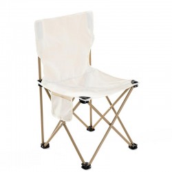 Καρέκλα Πτυσσόμενη ArteLibre GOA Μπεζ Μέταλλο/Ύφασμα 43x43x72cm