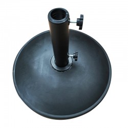 Βάση Ομπρέλας ArteLibre RUGEN 12kg Μαύρο Τσιμέντο/Πλαστικό 45x6cm