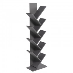 Βιβλιοθήκη ArteLibre AZIZI Ανθρακί Μοριοσανίδα 35x19.5x130cm