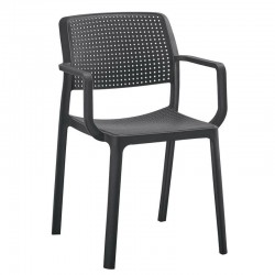 Πολυθρόνα Κήπου ArteLibre CALORA Μαύρο PP 55x54.5x83cm