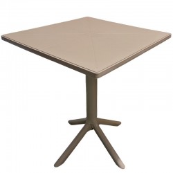 Τραπέζι Κήπου ArteLibre NAIDA Cappuccino PP 60x60x75cm
