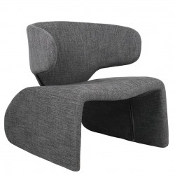 Πολυθρόνα ArteLibre HIMALIA Γκρι Ύφασμα/Μέταλλο/Ξύλο 73x78x75cm