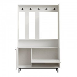 Έπιπλο Εισόδου ArteLibre LAXFIELD Λευκό Μοριοσανίδα/Μέταλλο 35.5x112.2x178.2cm