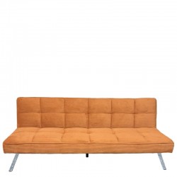 Καναπές Κρεβάτι ArteLibre ELVORE Κεχριμπάρι Ύφασμα/Ξύλο 190x83x74cm
