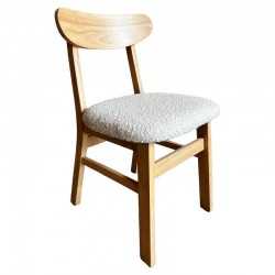 Καρέκλα Επαγγελματική ArteLibre ROBUR Φυσικό Ξύλο/PU 51x49x78cm