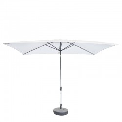 Ομπρέλα Κήπου ArteLibre ARONA Λευκό/Ανθρακί Αλουμίνιο/Polyester 3x2x2.53m