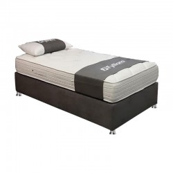 ΒΑΣΗ ΚΡΕΒΑΤΙΟΥ Lionel ΓΚΡΙ ΧΡΩΜΑ ΜΕ ΠΟΔΙΑ ΧΡΩΜΙΟΥ 120x200x28