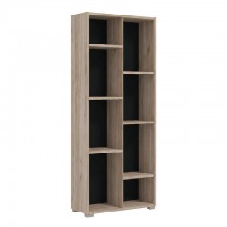 ΒΙΒΛΙΟΘΗΚΗ Fylliana Modulus 4 GREY OAK ΧΡΩΜΑ 70x33x142εκ