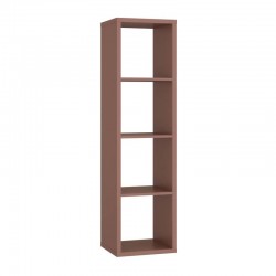 ΒΙΒΛΙΟΘΗΚΗ MONTARO TERRACOTTA ΧΡΩΜΑ 39x33x142εκ
