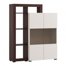 ΒΙΤΡΙΝΑ ARGYLL 2K VS2 OP 138 CASHMERE ΜΕ DARK TAILOR OAK ΧΡΩΜΑ 116x35x138εκ
