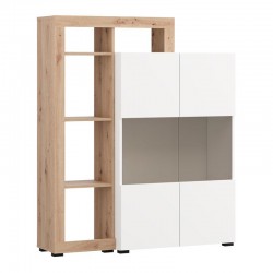 ΒΙΤΡΙΝΑ ARGYLL 2K VS2 OP 138 ΛΕΥΚΟ ΜΕ ARTISAN OAK ΧΡΩΜΑ 116x35x138εκ