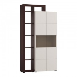 ΒΙΤΡΙΝΑ ARGYLL 2K VS2 OP 215 CASHMERE ΜΕ DARK TAILOR OAK ΧΡΩΜΑ 116x35x215εκ