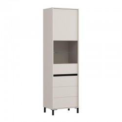 ΒΙΤΡΙΝΑ MARRON 1K VS1 193 CASHMERE-ΜΑΥΡΟ ΜΑΤ 55x40x193εκ