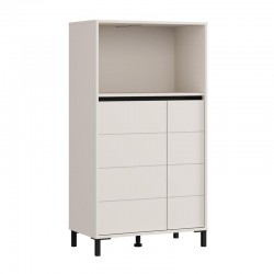 ΒΙΤΡΙΝΑ MARRON 2K2V POP 135 CASHMERE-ΜΑΥΡΟ ΜΑΤ 74x40x135εκ