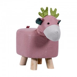 ΔΙΑΚΟΣΜΗΤΙΚΟ ΥΦΑΣΜΑΤΙΝΟ ΣΚΑΜΠΟ Fylliana ΕΛΑΦΙ ΡΟΖ ΧΡΩΜΑ 43x24x38εκ