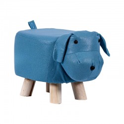 ΔΙΑΚΟΣΜΗΤΙΚΟ ΥΦΑΣΜΑΤΙΝΟ ΣΚΑΜΠΟ Fylliana ΣΚΥΛΟΣ ΜΠΛΕ ΧΡΩΜΑ 40x24x25εκ