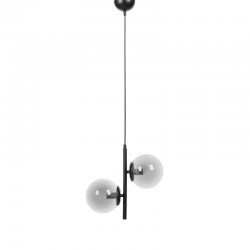 ΔΙΦΩΤΟ ΚΡΕΜΑΣΤΟ ΦΩΤΙΣΤΙΚΟ ΟΡΟΦΗΣ ΜΕΤΑΛΛΙΚΟ Fylliana ΜΑΥΡΟ-ΦΙΜΕ ΧΡΩΜΑ Ε14 35x100εκ