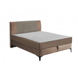 ΔΙΠΛΟ ΚΡΕΒΑΤΙ DUE BLISS ΜΕ ΑΠΟΘΗΚΕΥΤΙΚΟ ΧΩΡΟ ΚΑΦΕ-ΑΝΟΙΧΤΟ ΚΑΦΕ ΧΡΩΜΑ ΥΦΑΣΜΑΤΟΣ 165x209x115εκ