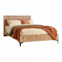 ΔΙΠΛΟ ΚΡΕΒΑΤΙ Fylliana Alicante NATURAL CANELLA OAK ΧΡΩΜΑ 170x210x110εκ (160x200)