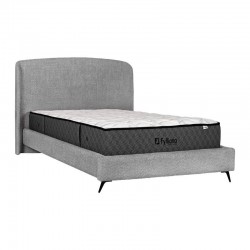 ΔΙΠΛΟ ΚΡΕΒΑΤΙ Fylliana Bavaria ΑΝΘΡΑΚΙ ΧΡΩΜΑ 203x215x126εκ (160x200)