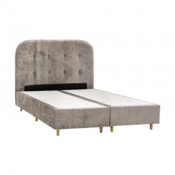 ΔΙΠΛΟ ΚΡΕΒΑΤΙ Fylliana New Amsterdam ΜΠΕΖ ΧΡΩΜΑ ΥΦΑΣΜΑΤΟΣ 160x208x124εκ (160x200)