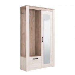 ΕΠΙΠΛΟ ΧΩΛ Kent PS GREY OAK/WHITE OAK 114x36,5x195εκ fxtr