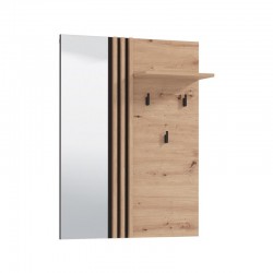 ΕΠΙΠΛΟ ΕΙΣΟΔΟΥ-ΧΩΛ ΕΠΙΤΟΙΧΙΟ LAVAL OG CIV ARTISAN OAK-ΜΑΥΡΟ ΧΡΩΜΑ 76x21x102εκ