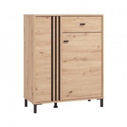 ΕΠΙΠΛΟ ΕΙΣΟΔΟΥ-ΧΩΛ LAVAL 2K1F2V ARTISAN OAK-ΜΑΥΡΟ ΧΡΩΜΑ 87x40x110εκ