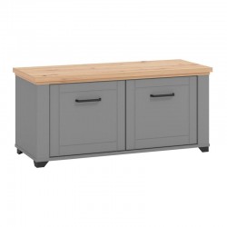 ΕΠΙΠΛΟ ΕΙΣΟΔΟΥ VALENCIA ΚΟΜ ΓΚΡΙ ΓΡΑΦΙΤΗΣ-ARTISAN OAΚ-ΓΚΡΙ ΜΑΤ 103,5x41x47,5εκ