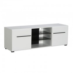 ΕΠΙΠΛΟ ΤΗΛΕΟΡΑΣΗΣ TRENTINO TV 150 ΛΕΥΚΟ-ΜΑΥΡΟ-ΛΕΥΚΗ ΛΑΚΑ 150x42x50εκ s.p.f