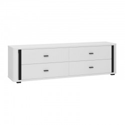 ΕΠΙΠΛΟ ΤΗΛΕΟΡΑΣΗΣ YORK 4F ΛΕΥΚΟ/ΜΑΥΡΟ MAT ΧΡΩΜΑ 177x40x52εκ