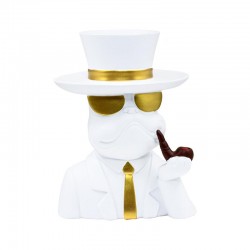 ΕΠΙΤΡΑΠΕΖΙΑ ΔΙΑΚΟΣΜΗΤΙΚΗ ΦΙΓΟΥΡΑ DOG Fylliana FL7251 ΛΕΥΚΟ ΧΡΩΜΑ 20x11x28εκ